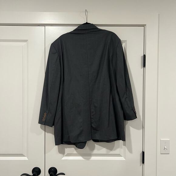 Brooks Brother 346 Stretch Men's Sports Jacket Grey Wool Size 48R - Picture 4 of 9